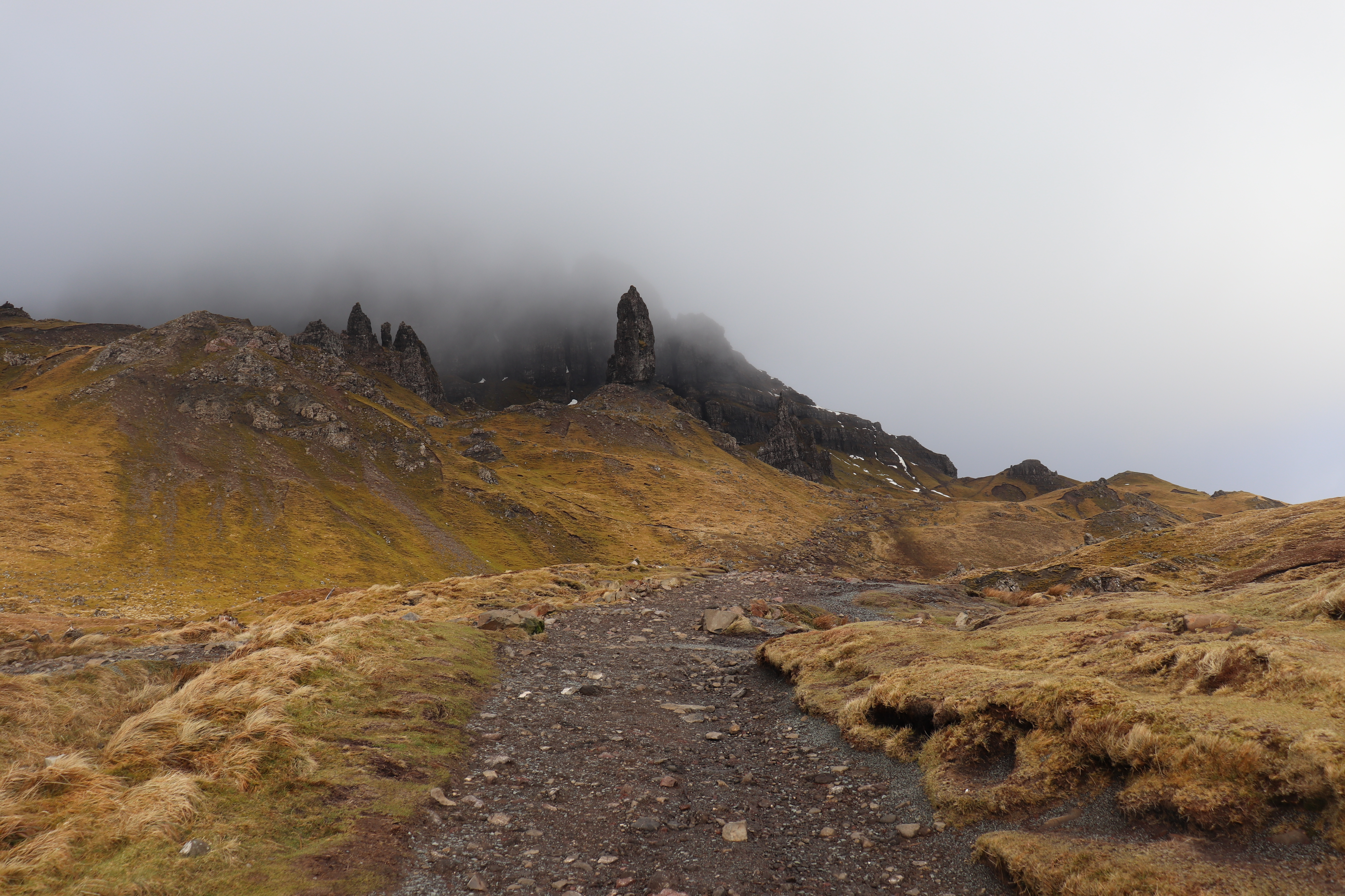 A mountain trail in Scotland